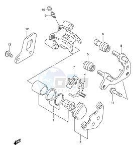 RM80 (E24) drawing REAR CALIPERS