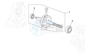 Scarabeo 100 4T e3 net drawing Drive shaft