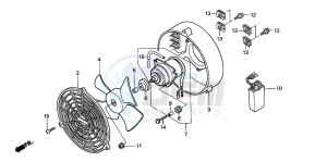 TRX350TM RANCHER drawing COOLING FAN KIT (TRX350TM-A,2A)