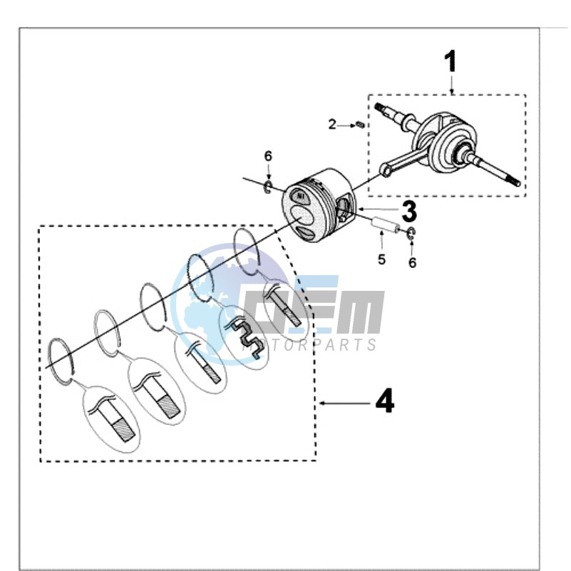 CRANKSHAFT AND CYLINDER