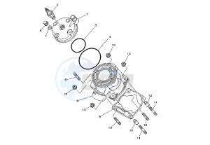 YZ 85 drawing CYLINDER HEAD