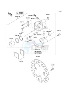 KVF 360 A [PRAIRIE 360 4X4] (A6F-A9F) A9F drawing FRONT BRAKE