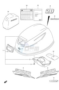 DF 20A drawing Engine Cover