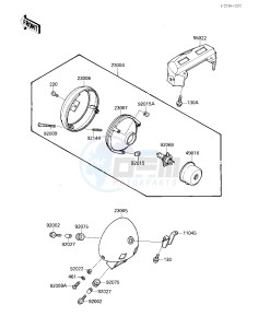 VN 1500 A [VULCAN 88] (A1-A5) [VULCAN 88] drawing HEAD LAMP