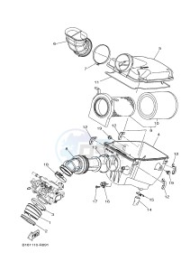 YFM700FWAD YFM70GPSJ GRIZZLY 700 EPS (B1AM) drawing INTAKE