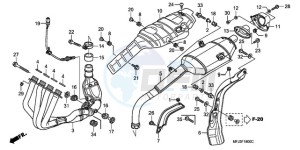 CBR600RR9 U / MME drawing EXHAUST MUFFLER