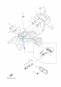 XTZ690 TENERE 700 (BEH1) drawing TAILLIGHT