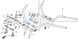 VT1100C2 drawing HANDLE PIPE/TOP BRIDGE (VT1100C2)