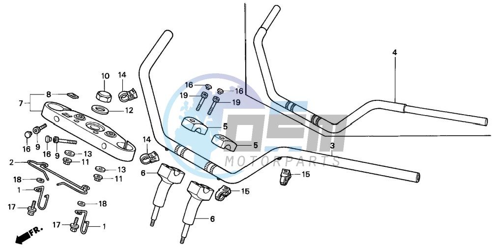 HANDLE PIPE/TOP BRIDGE (VT1100C2)