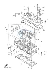 YZF-R6 600 R6 (1JSG 1JSH) drawing CYLINDER