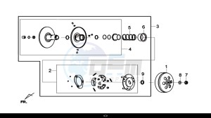 HD 300I ABS (LS30W1-EU) (L9-M0) drawing DRIVEN PULLEY ASSY