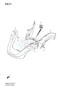 AN650Z ABS BURGMAN EXECUTIVE EU drawing HANDLE COVER