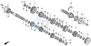 CBR600F drawing TRANSMISSION