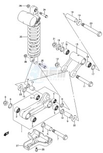 LT-Z400 drawing REAR CUSHION LEVER