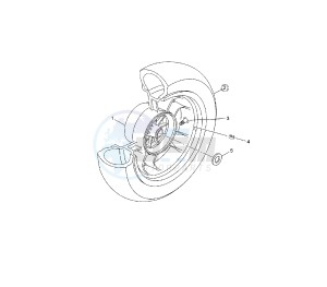 YP R X-MAX 125 drawing REAR WHEEL