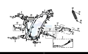 JET 14 (45 KM/H) (XC05W1-EU) (E4) (L8-M0) drawing FRAME BODY ENGINE MOUNT