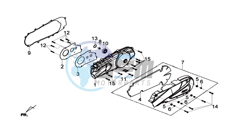 CRANKCASE COVER LEFT