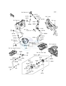 NINJA_300_ABS EX300BFFA XX (EU ME A(FRICA) drawing Water Pipe(-EX300AEA39567)