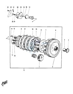 F3 [BUSHWHACKER] 175 [BUSHWHACKER] drawing CLUTCH