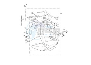 NXC CYGNUS X 125 drawing TAILLIGHT