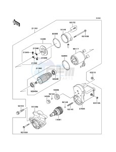 MULE 3010 DIESEL 4x4 KAF950D8F EU drawing Starter Motor