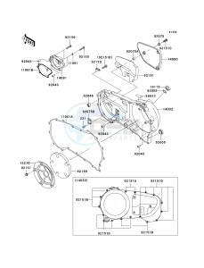 VN 1600 A [VULCAN 1600 CLASSIC] (A6F-A8FA) A7FA drawing RIGHT ENGINE COVER-- S- -