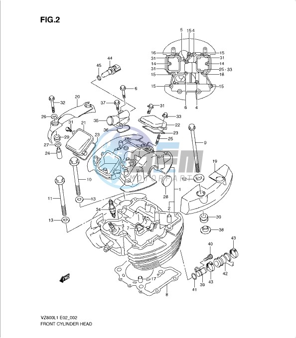 FRONT CYLINDER HEAD