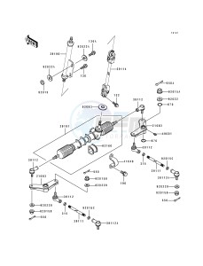 KAF 300 A [MULE 500] (A1) [MULE 500] drawing STEERING SHAFT