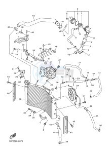 FZ8-NA FZ8 (NAKED, ABS) 800 (59P9) drawing RADIATOR & HOSE