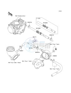 KVF 650 D ([BRUTE FORCE 650 4X4] (D6F-D9F) D8F drawing FUEL PUMP