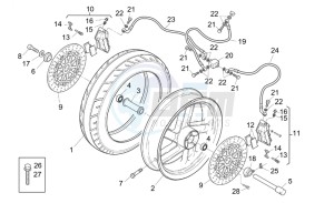 RS 250 drawing Front wheel