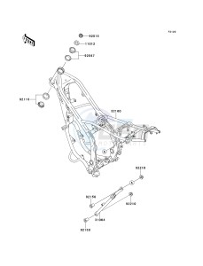 KDX 220 A [KDX220R] (A4-A8) [KDX220R] drawing FRAME