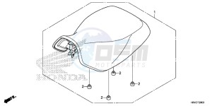 TRX500FM1H TRX500 ED drawing SEAT