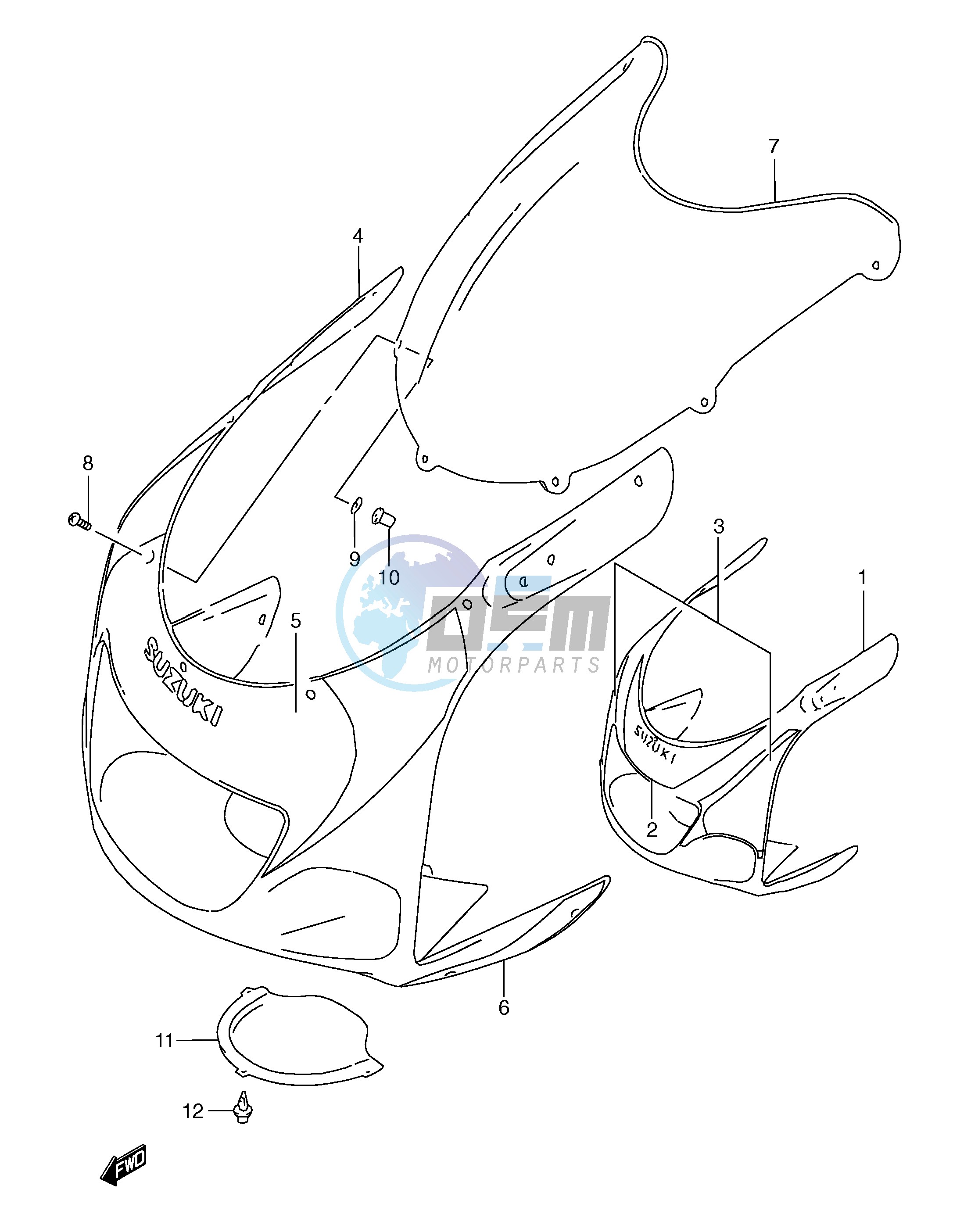 COWLING BODY (MODEL X)