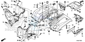 TRX500FM2H Europe Direct - (ED) drawing REAR FENDER