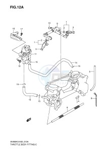 SV650 (E2) drawing THROTTLE BODY FITTING (MODEL K7)