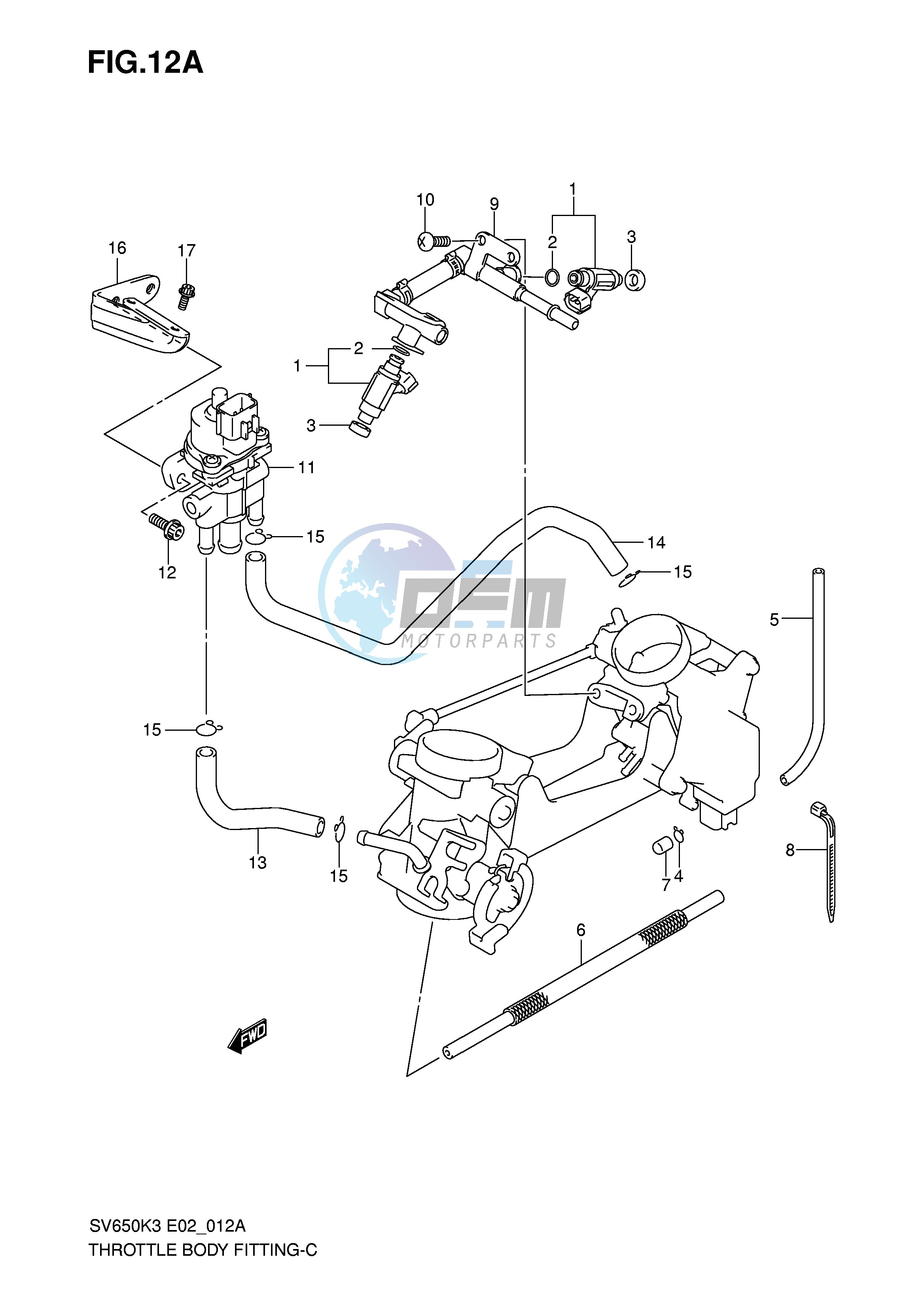 THROTTLE BODY FITTING (MODEL K7)