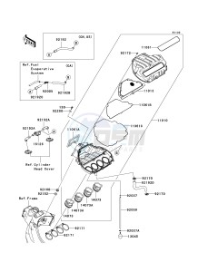 ZX 600 P [NINJA ZX-6R] (7F-8FA) P7F drawing AIR CLEANER