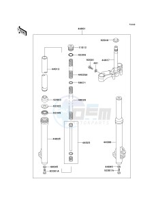 AN 110 C (C6-C7) drawing FRONT FORK