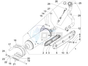 MP3 400 ie lt MP3 400 ie lt Sport drawing Silencer