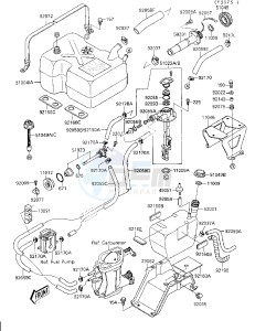 JB 650 A [JET MATE] (A1-A2) [JET MATE] drawing FUEL TANK