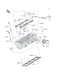 ZR 1000 B [Z1000] (7F-8F) B7F drawing CYLINDER HEAD