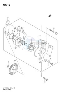 LT-Z400 (E19) drawing WATER PUMP