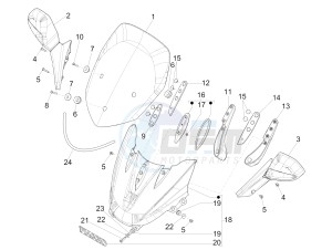 X9 500 drawing Windshield