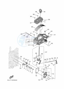 YXF1000EWS YX10FPSM (B4J2) drawing SHIFT SHAFT