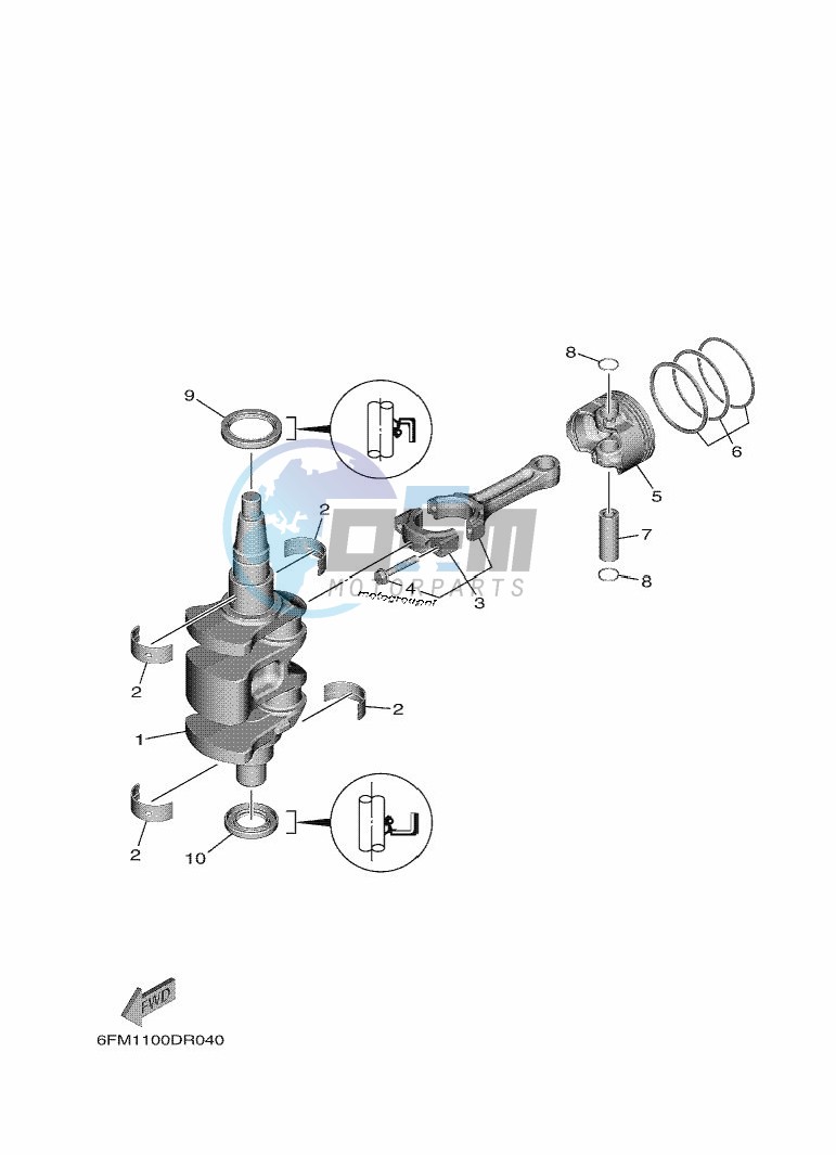 CRANKSHAFT--PISTON