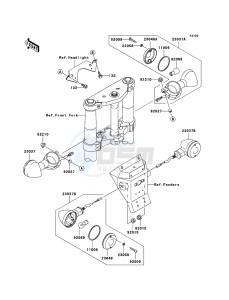 VN1600 MEAN STREAK VN1600B6F GB XX (EU ME A(FRICA) drawing Turn Signals