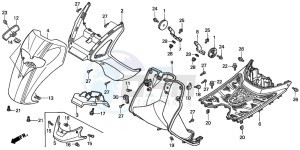 SFX50MM drawing FRONT FENDER/STEP FLOOR