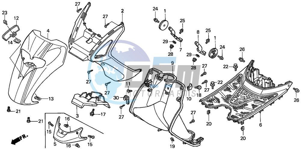 FRONT FENDER/STEP FLOOR