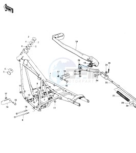 F11 M 250 drawing FRAME_FRAME FITTINGS_FOOTRESTS_BRAKE PEDAL